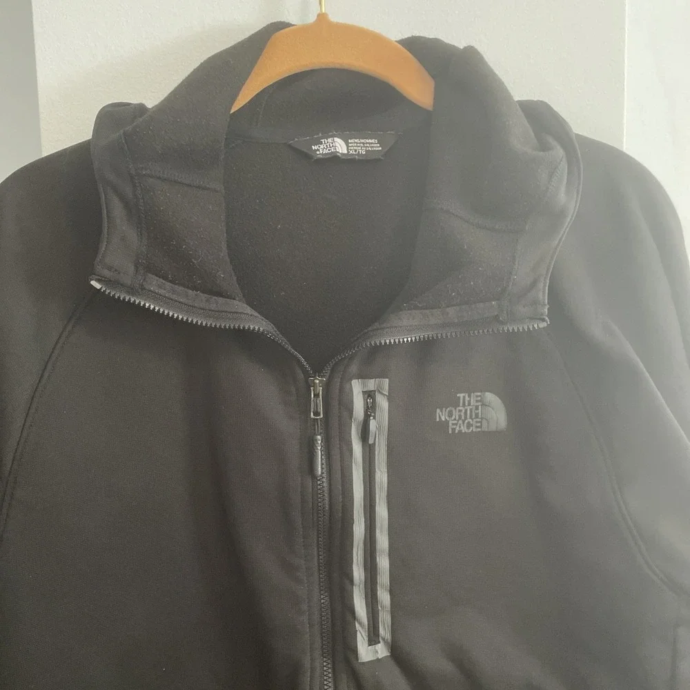 The North Face Hooded Mens Jacket Black Size XL Active Stretch Zip